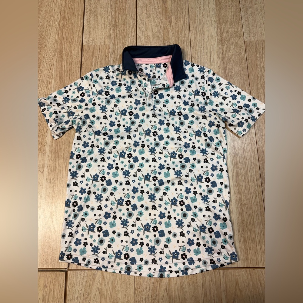 Swannies Golf Sanders Floral Polo - Picture 2 of 7